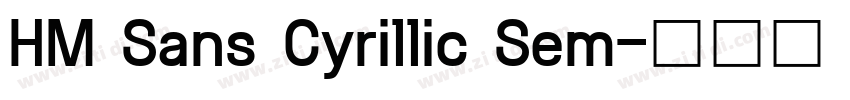 HM Sans Cyrillic Sem字体转换